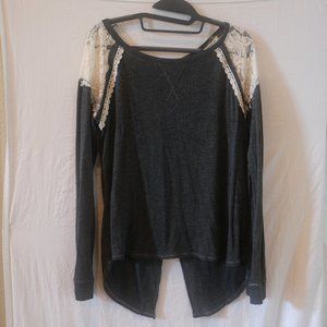 High-Low Lace Shirt